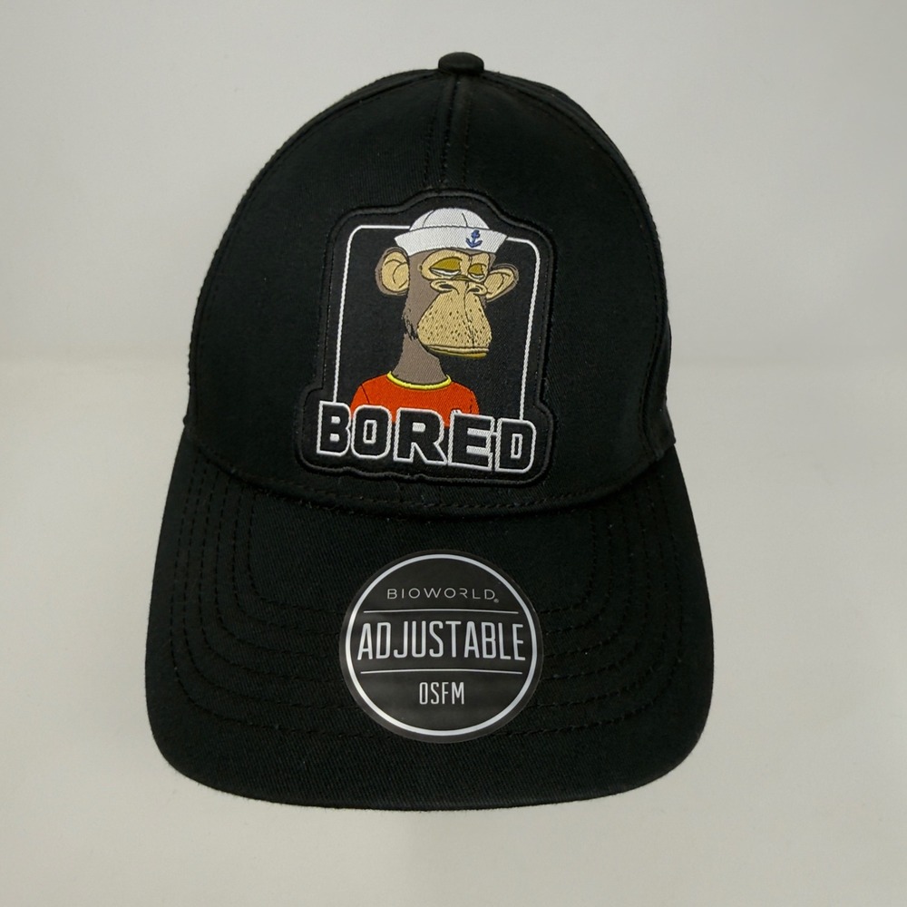 Bored Ape Yacht Club Board of Directors Snapback Hat Cap Black Adjustable OSFM